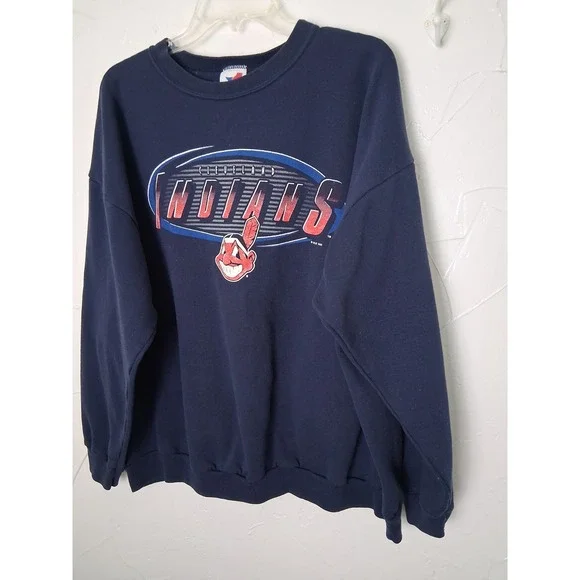 Vintage 1995 Cleveland Indians Mens 3X Sweatshirt MLB‎ Artex Sportswear Baseball